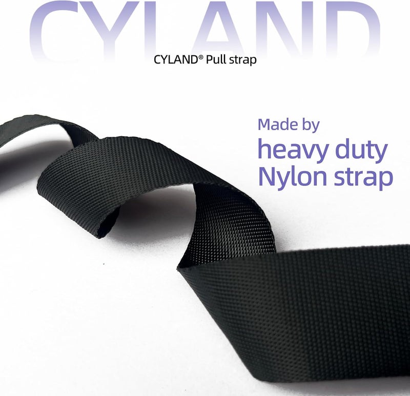CYLAND RV Awning Accessories Pull Straps, 108inches Upgraded RV Camper Parts Fits for Travel Trailer,Universal Patio Awning Pull Straps (2pcs) Black - Image 3